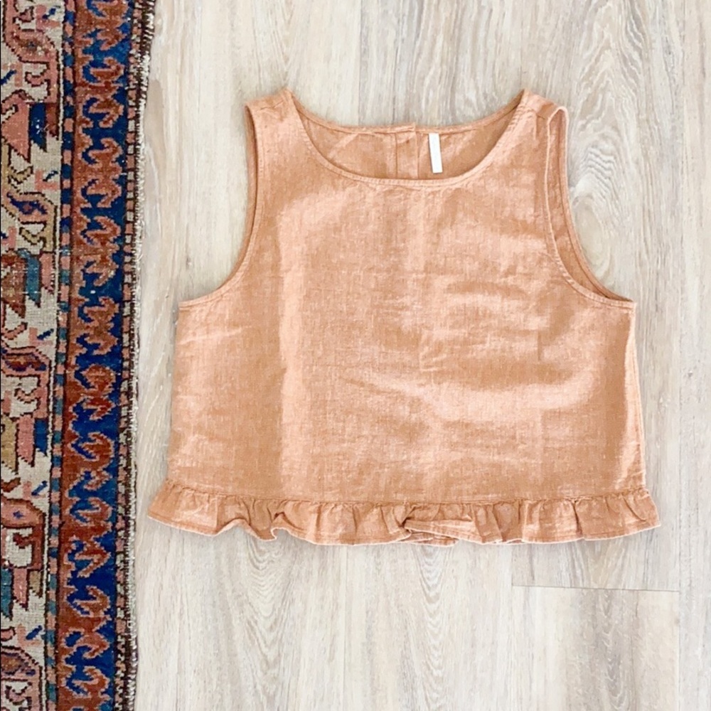 Rylee + Cru linen tank